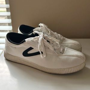 Tretorn Nylite Plus Canvas, size 9, white/black
